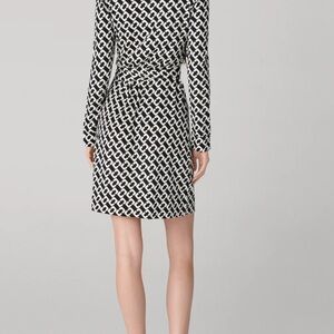 Diane Von Furstenberg Monochrome Geometric Dress